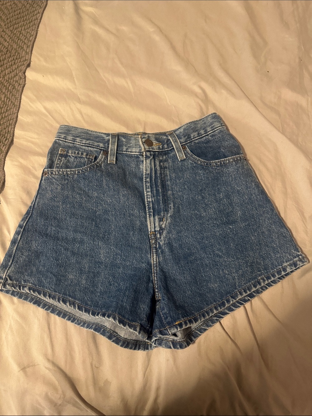Levi-Strauss High-Waist Blue Denim Women’s Shorts